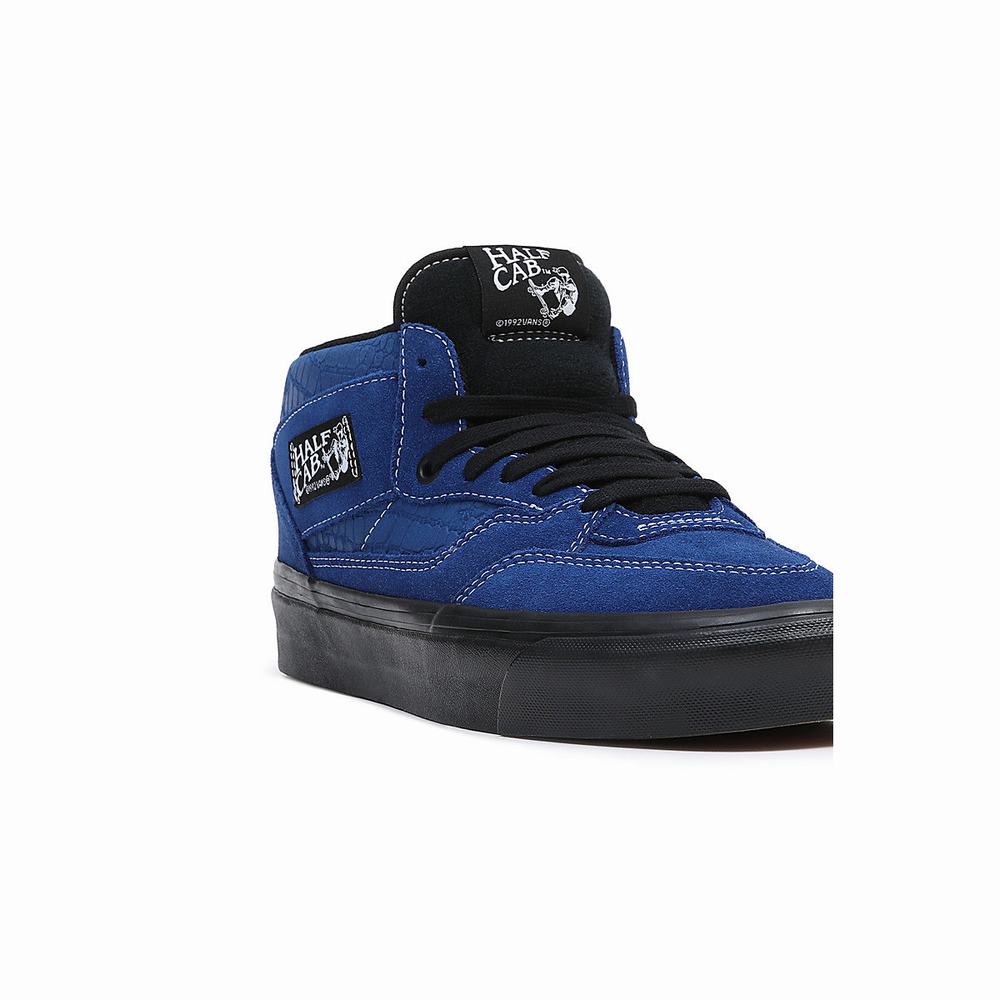 Women's Vans Anaheim Factory Half Cab 33 DX High Top Shoes Blue | USA52740