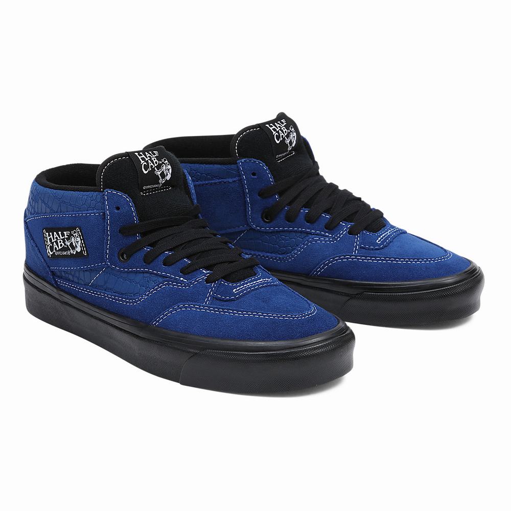 Women\'s Vans Anaheim Factory Half Cab 33 DX High Top Shoes Blue | USA52740