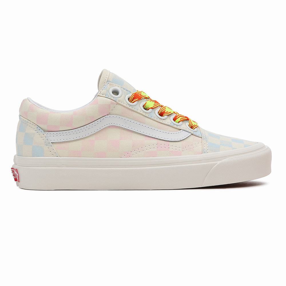 Women's Vans Anaheim Factory Old Skool 36 DX Sneakers Blue / Pink / Beige | USA35910