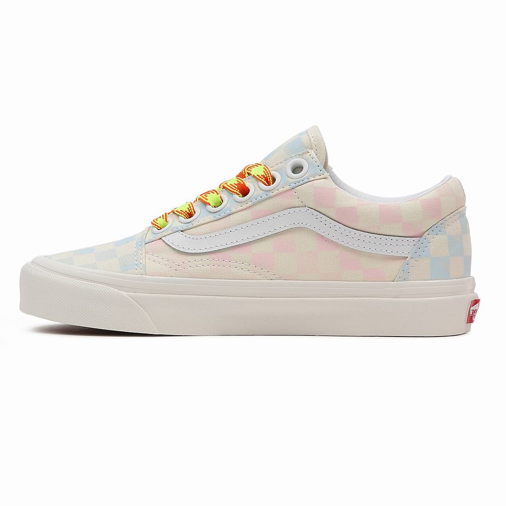 Women's Vans Anaheim Factory Old Skool 36 DX Sneakers Blue / Pink / Beige | USA35910