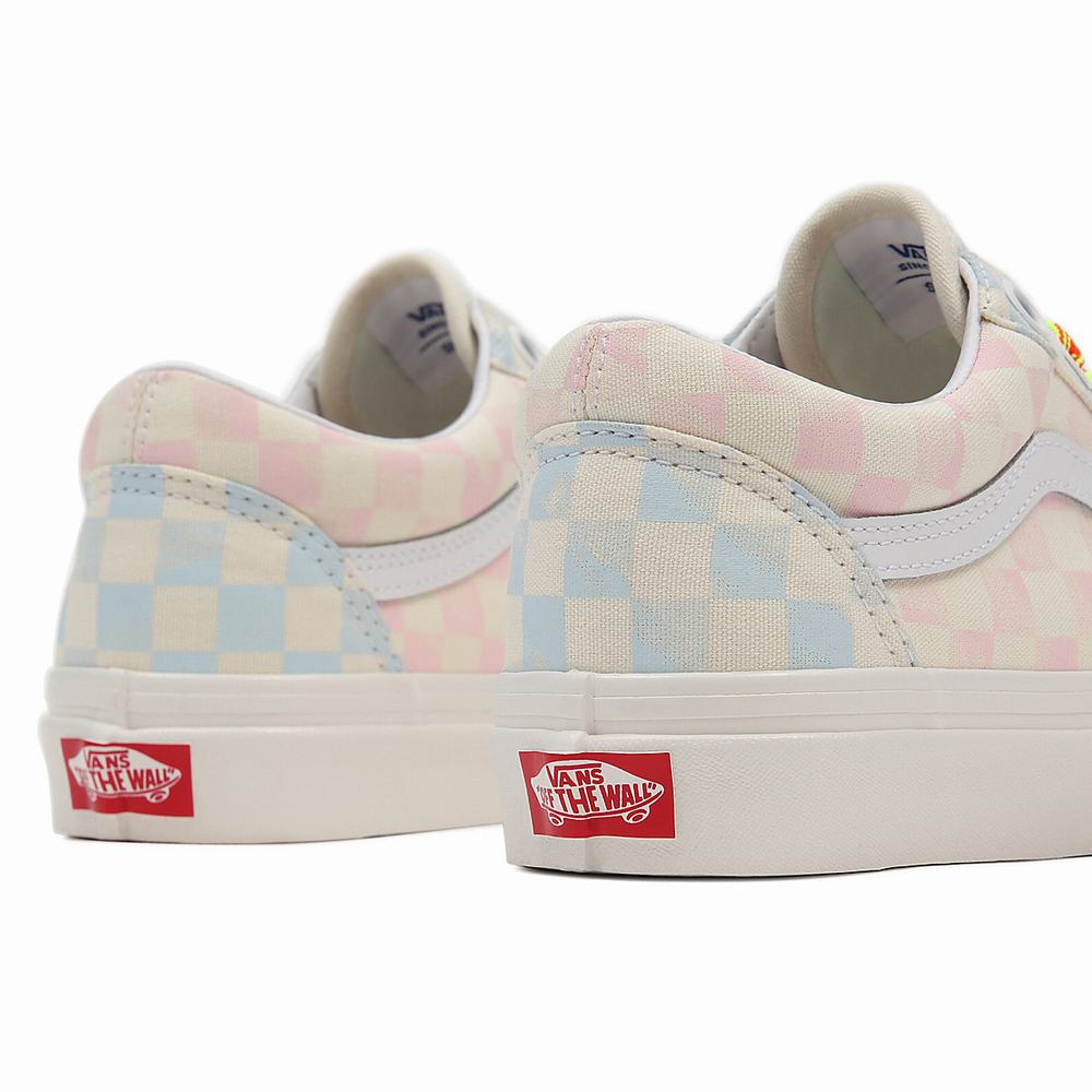 Women's Vans Anaheim Factory Old Skool 36 DX Sneakers Blue / Pink / Beige | USA35910