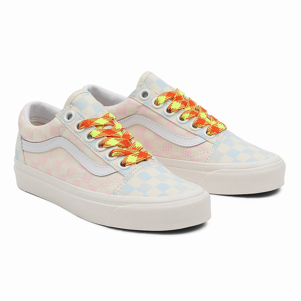 Women\'s Vans Anaheim Factory Old Skool 36 DX Sneakers Blue / Pink / Beige | USA35910