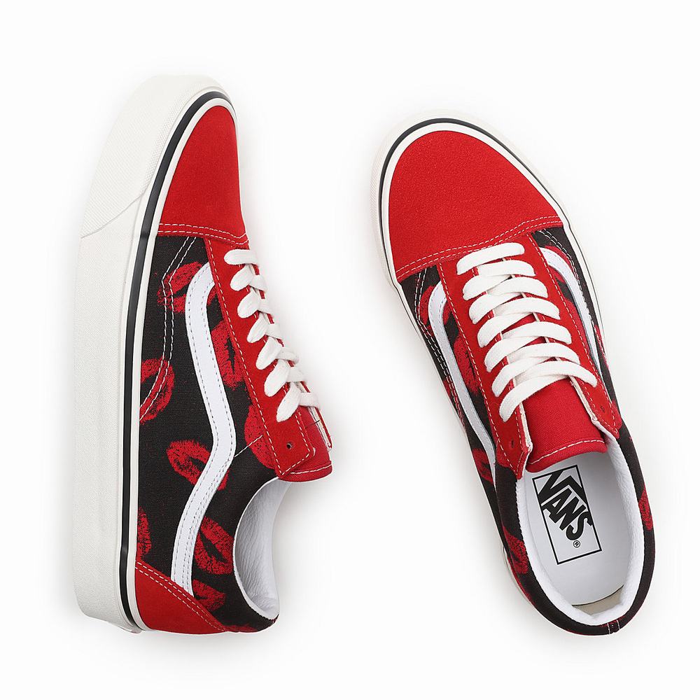 Women's Vans Anaheim Factory Old Skool 36 DX Sneakers Red | USA42758