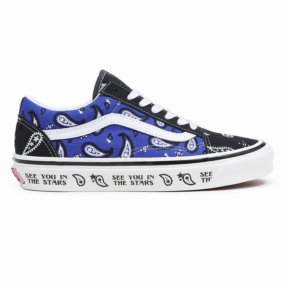 Women's Vans Anaheim Factory Old Skool 36 DX Sneakers Blue / Black | USA58947