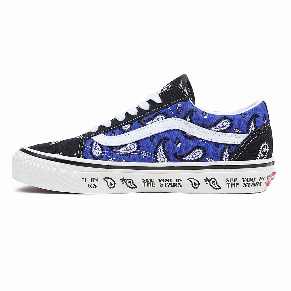 Women's Vans Anaheim Factory Old Skool 36 DX Sneakers Blue / Black | USA58947