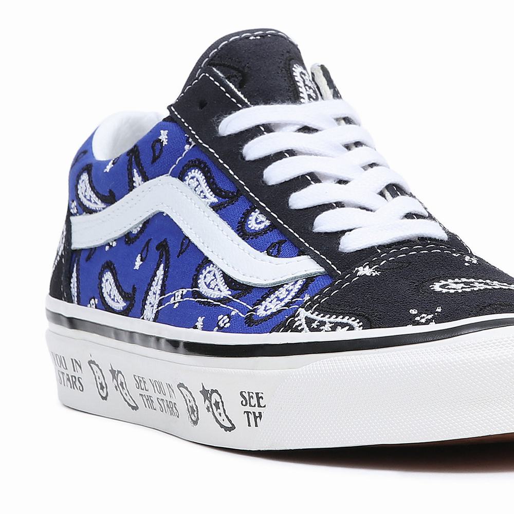 Women's Vans Anaheim Factory Old Skool 36 DX Sneakers Blue / Black | USA58947