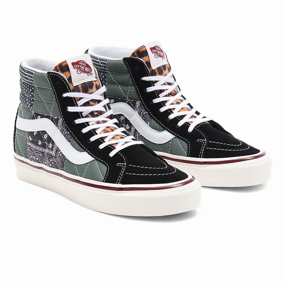 Women\'s Vans Anaheim Factory Sk8-Hi 38 DX Pw Sneakers Black | USA56241