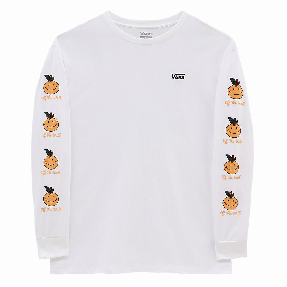 Women's Vans Anaheim OG Long sleeve T Shirts White | USA98157