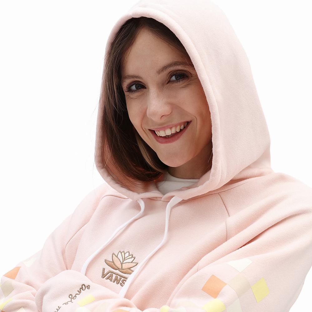 Women's Vans Angie Marino Boxy Hoodie Pink | USA90165