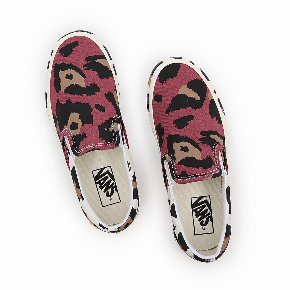 Women's Vans Animal Classic Slip On Shoes Multicolor | USA75916