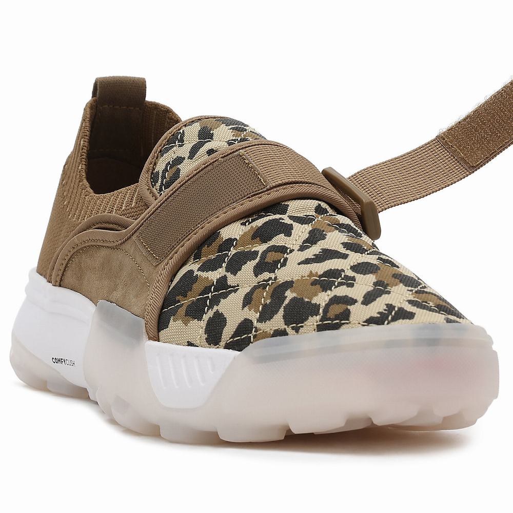 Women's Vans Animal Coast ComfyCush Sneakers Brown | USA25647