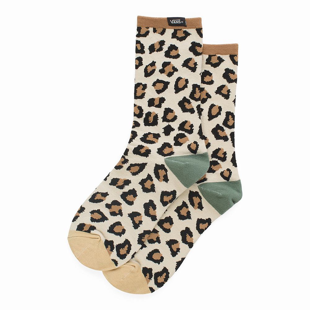 Women's Vans Animal Mix (1 Pair) Socks Beige | USA23874