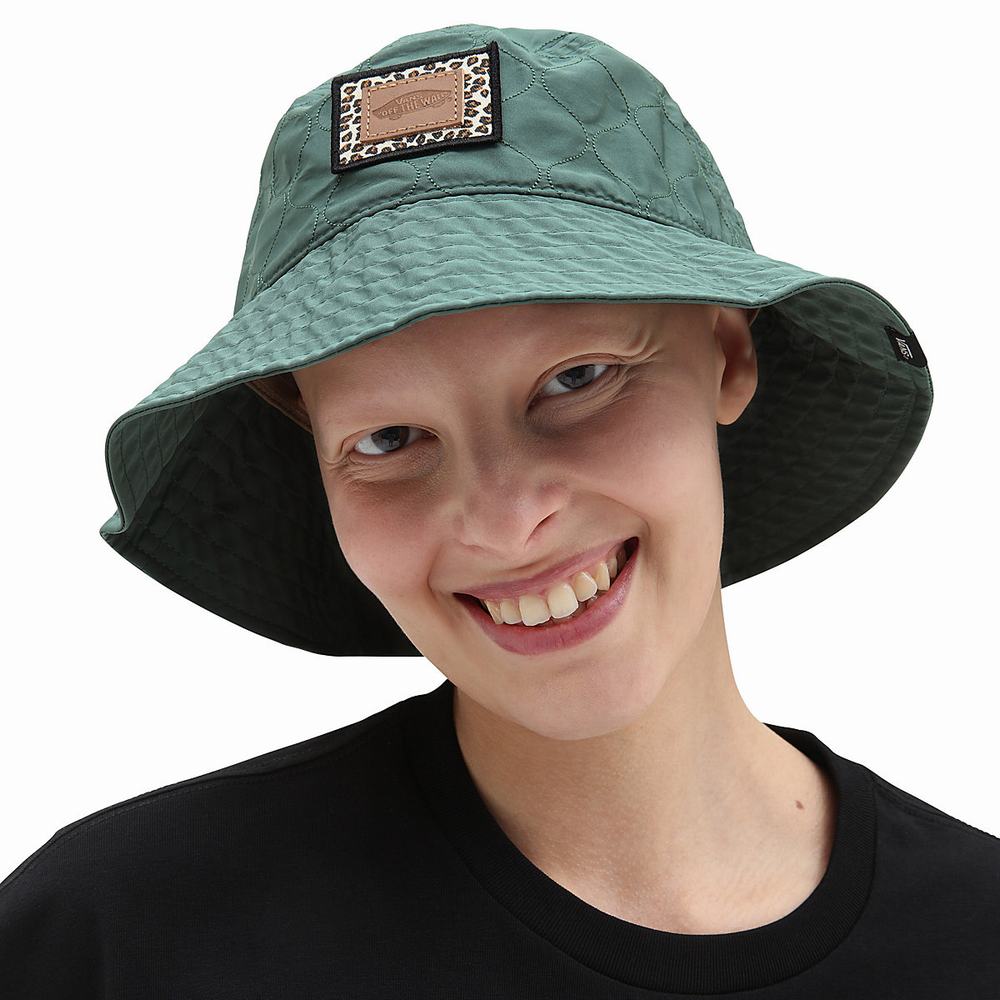 Women's Vans Animal Mix Bucket Hats Green | USA64572