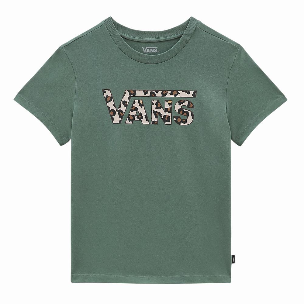 Women's Vans Animalier T Shirts Green | USA65389