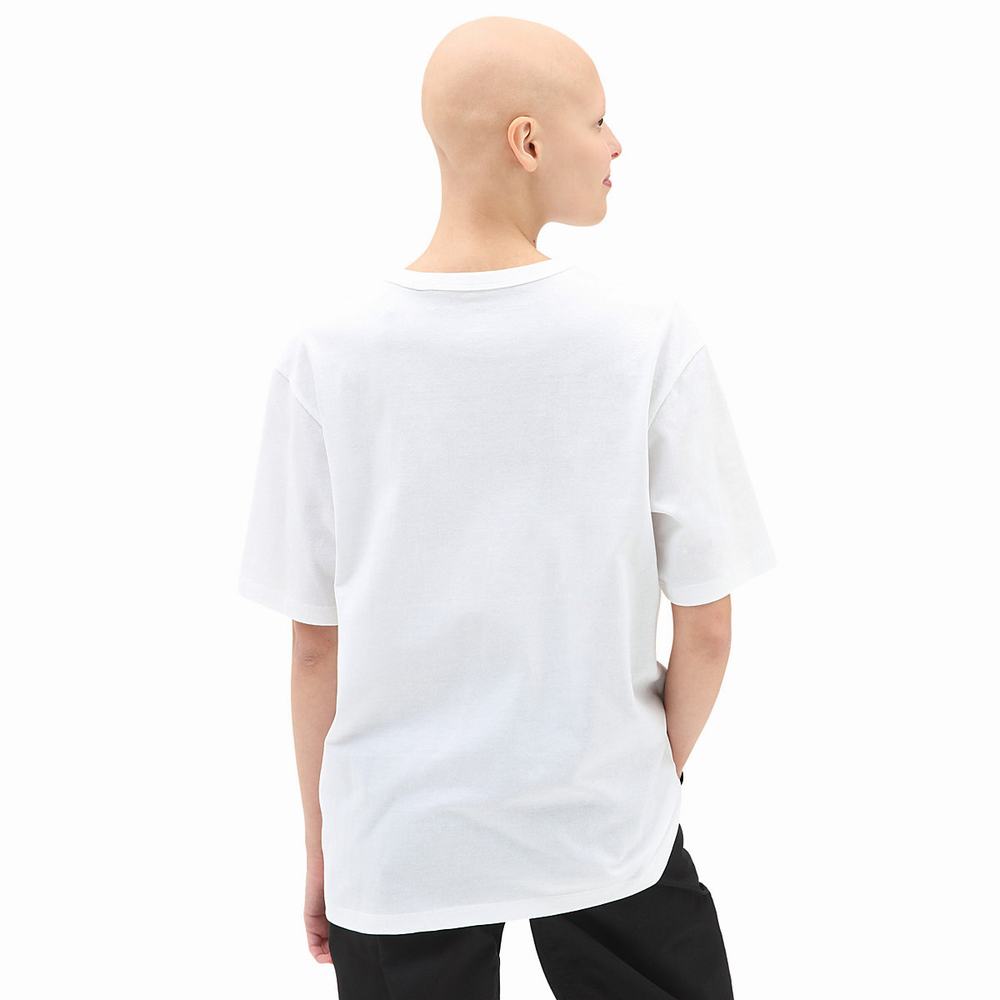 Women's Vans Armanto OTW Pocket T Shirts White | USA42801