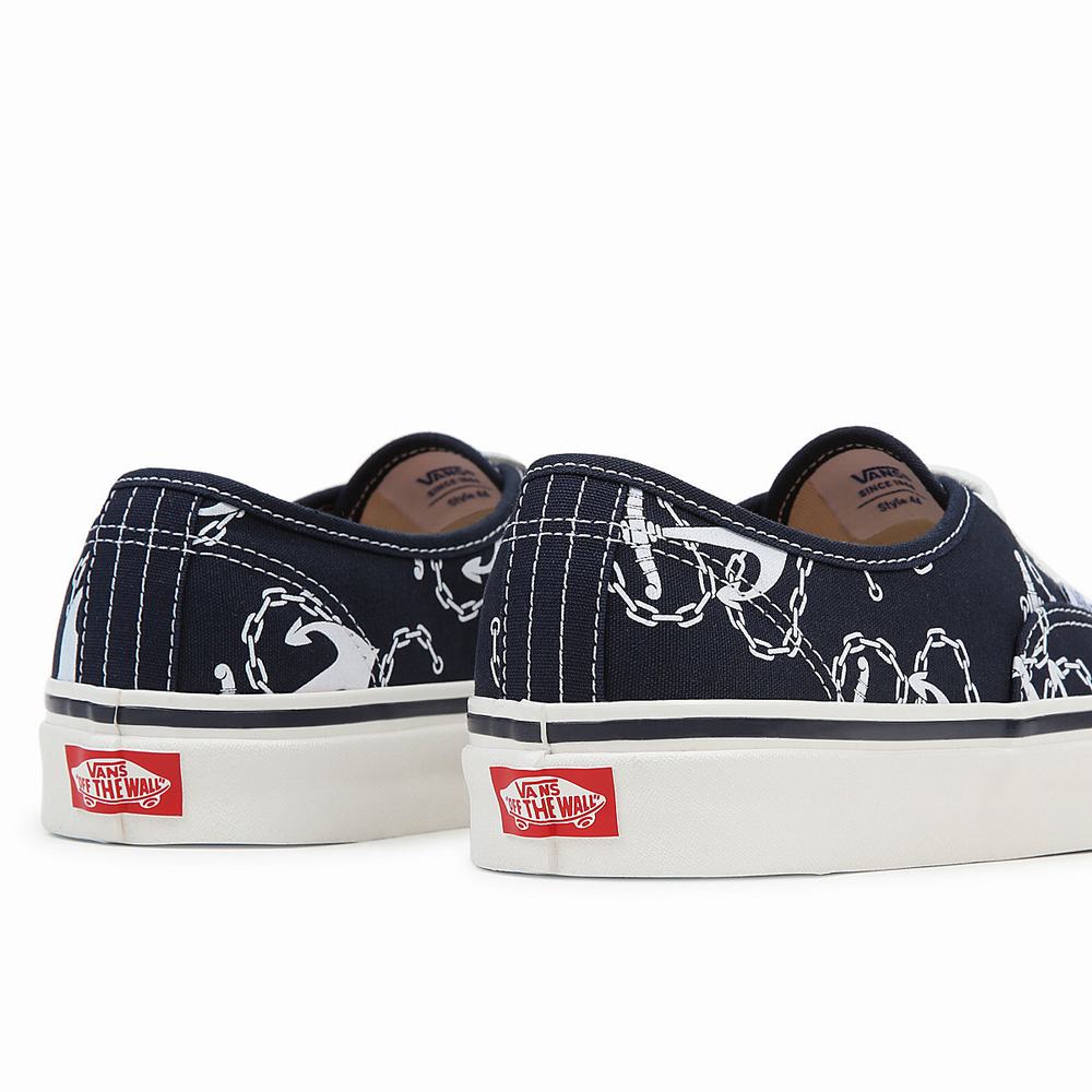 Women's Vans Authentic 44 Deck DX Sneakers Black | USA46379