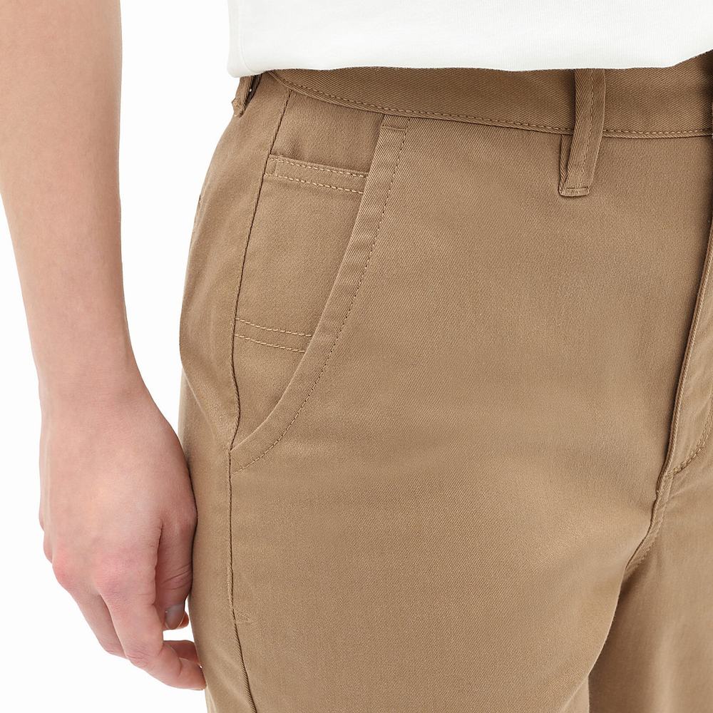 Women's Vans Authentic Chino Pants Brown | USA57403