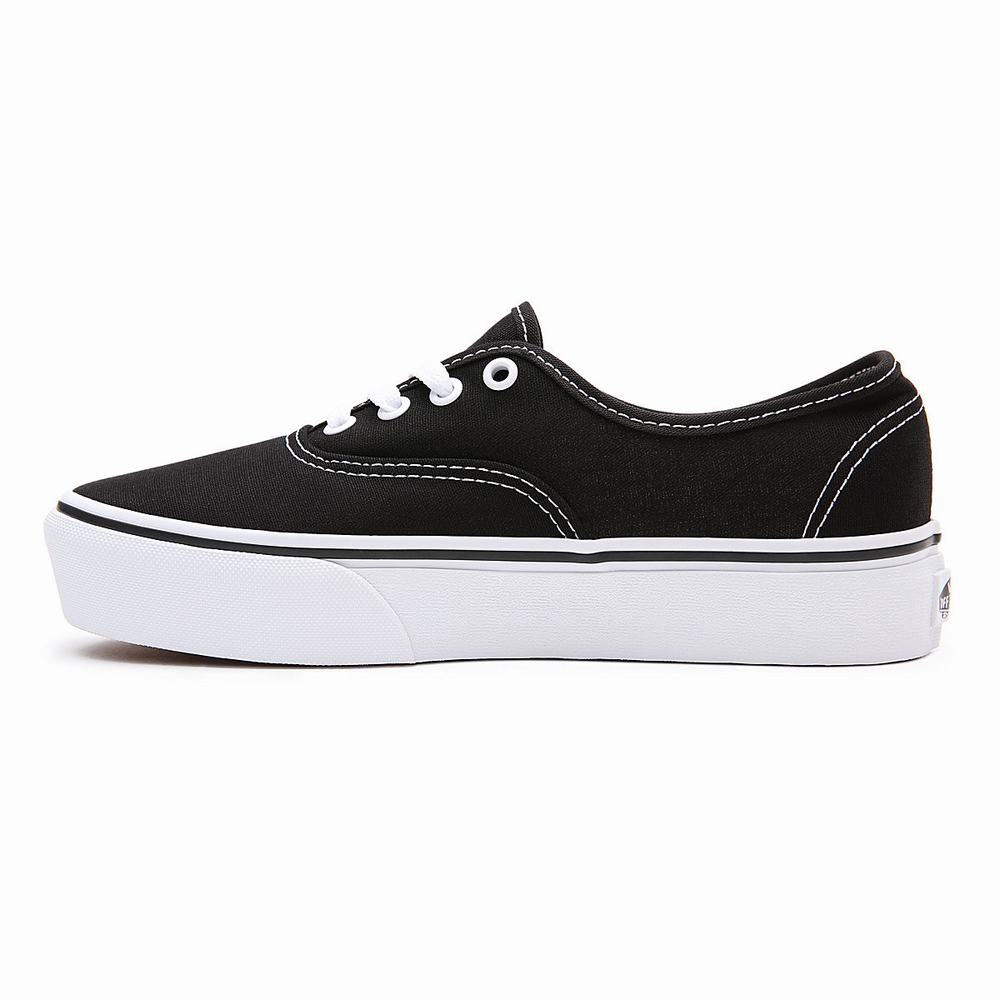 Women's Vans Authentic Platform 2.0 Platform Shoes Black | USA24950