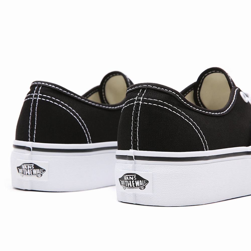 Women's Vans Authentic Platform 2.0 Platform Shoes Black | USA24950