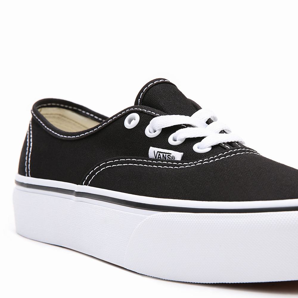 Women's Vans Authentic Platform 2.0 Platform Shoes Black | USA24950