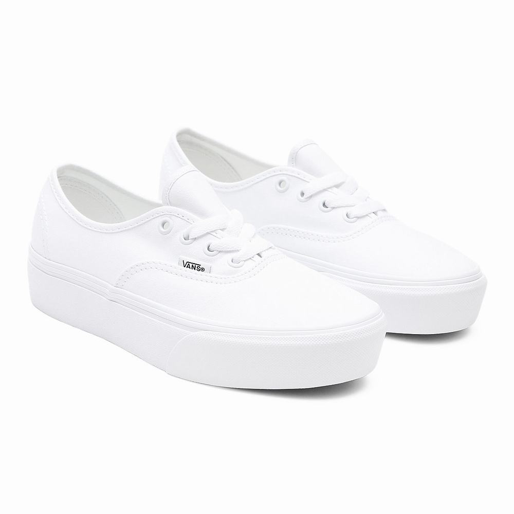 Women\'s Vans Authentic Platform 2.0 Platform Shoes White | USA96820