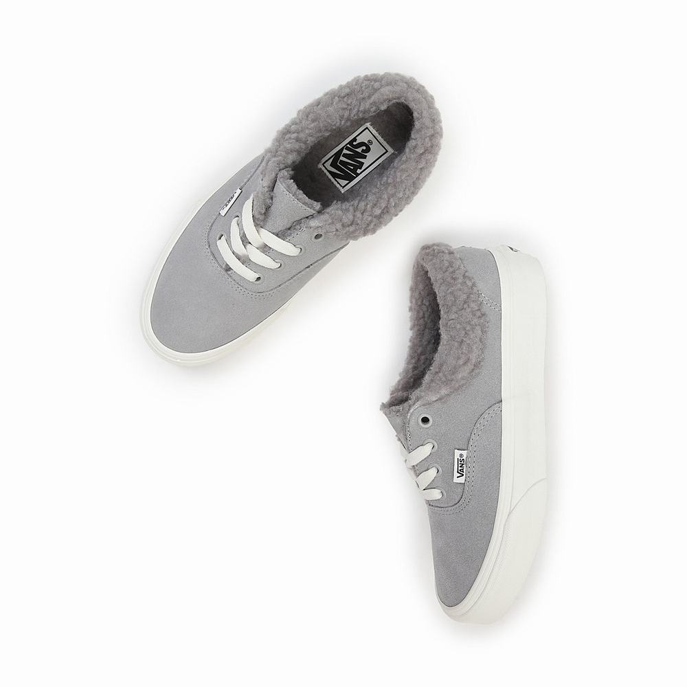 Women's Vans Authentic Sherpa Sneakers Grey | USA14820