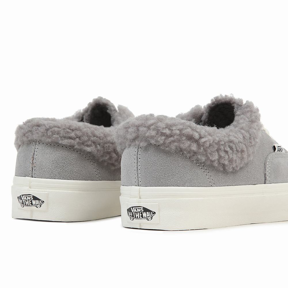 Women's Vans Authentic Sherpa Sneakers Grey | USA14820