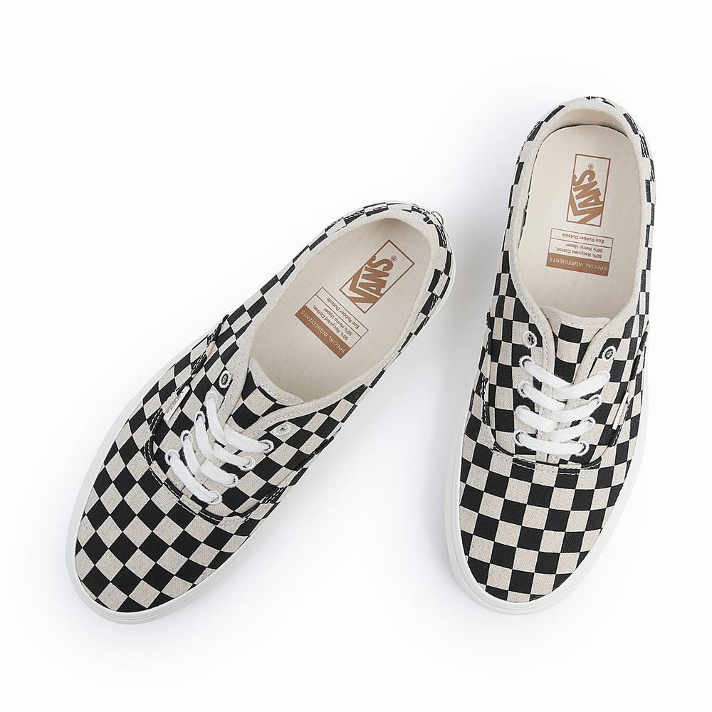 Women's Vans Authentic Sneakers Black / White | USA27135