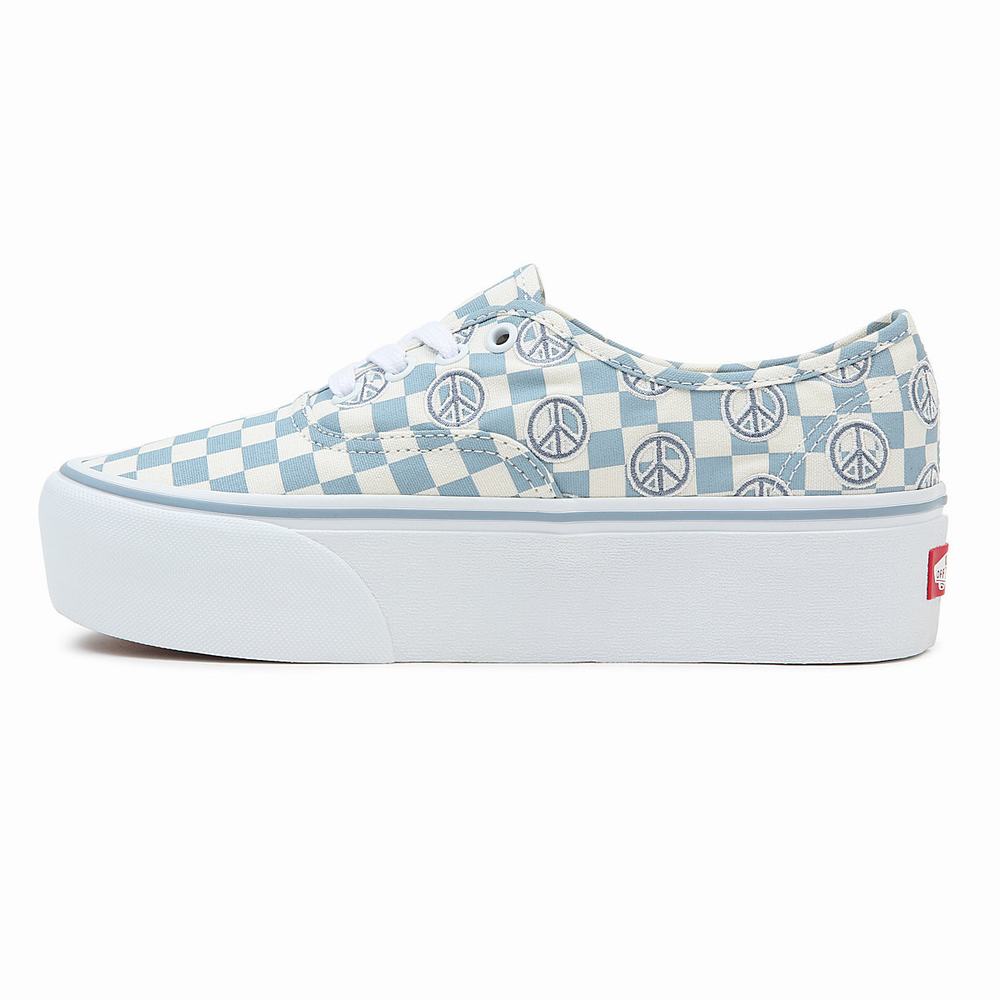 Women's Vans Authentic Stackform Sneakers Blue | USA29736