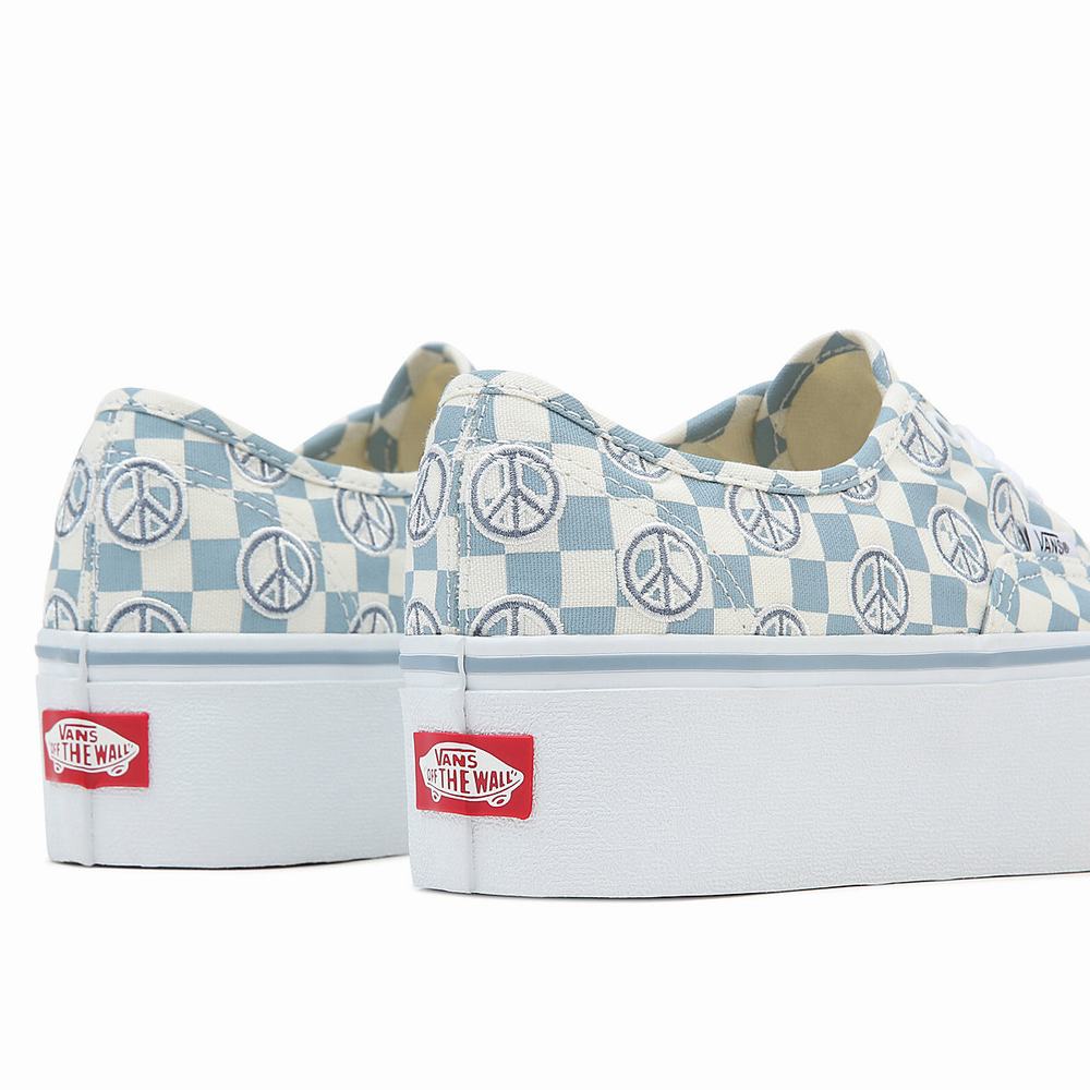 Women's Vans Authentic Stackform Sneakers Blue | USA29736