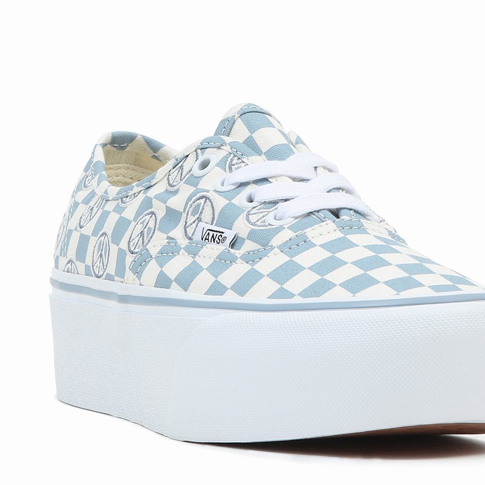 Women's Vans Authentic Stackform Sneakers Blue | USA29736