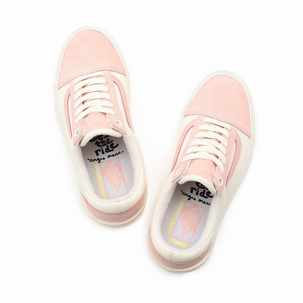 Women's Vans BMX Old Skool Sneakers White | USA01473