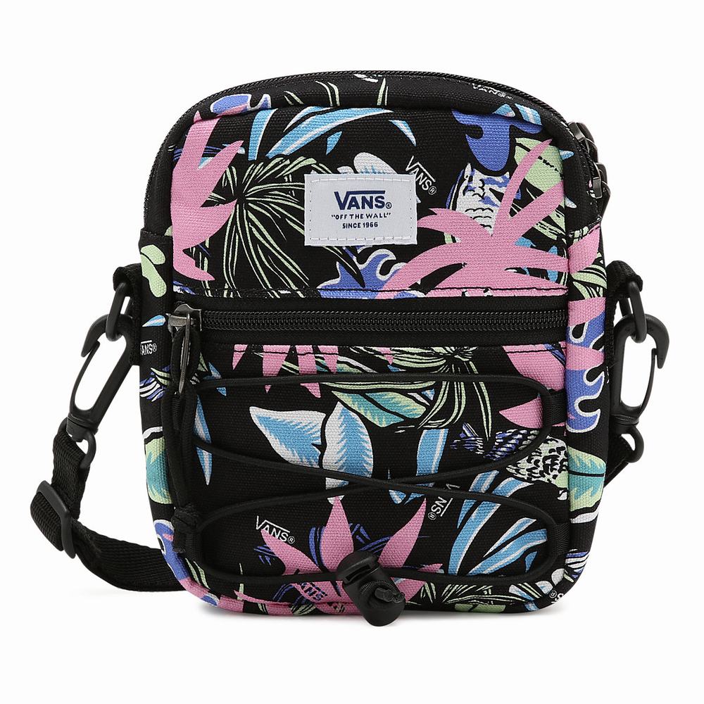 Women\'s Vans Bail Shoulder Bags Black / Multicolor | USA19687