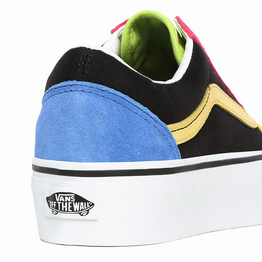 Women's Vans Beads Old Skool Platform Platform Shoes Multicolor | USA38940