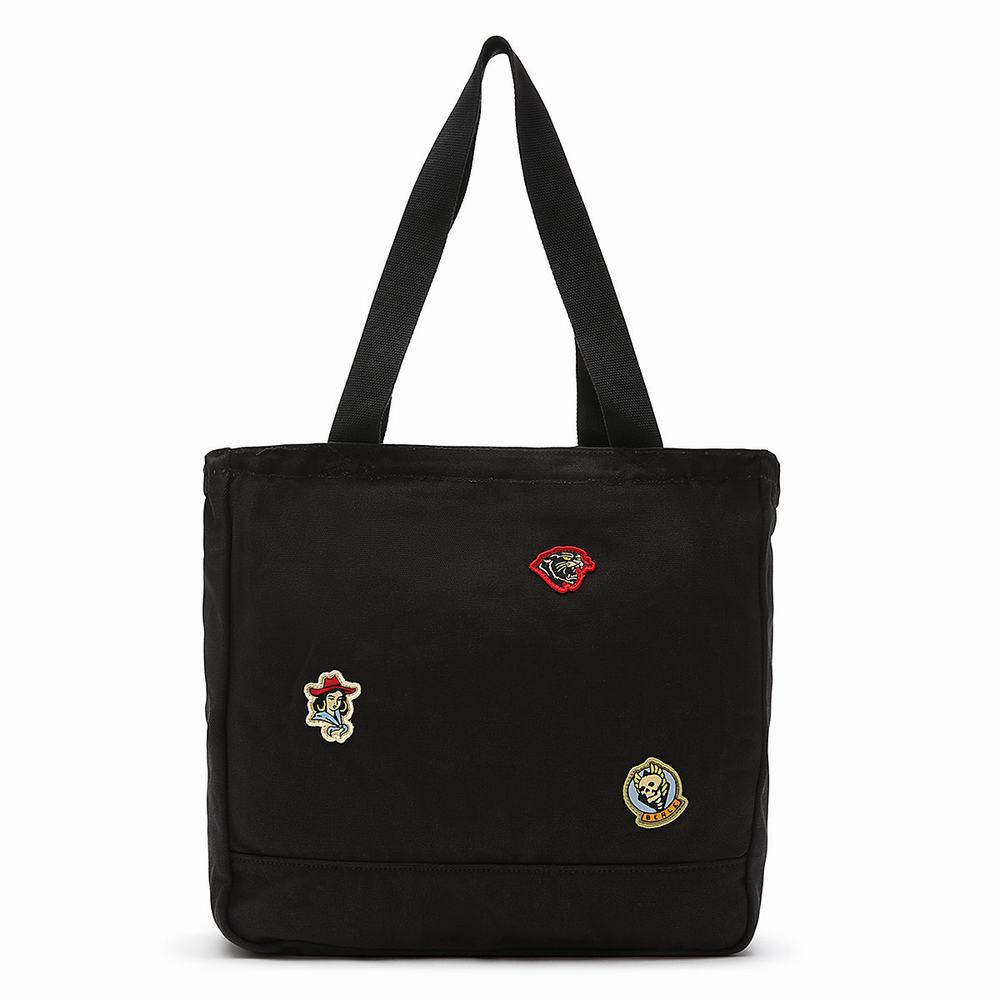 Women's Vans Berle Tote Bags Black | USA60245