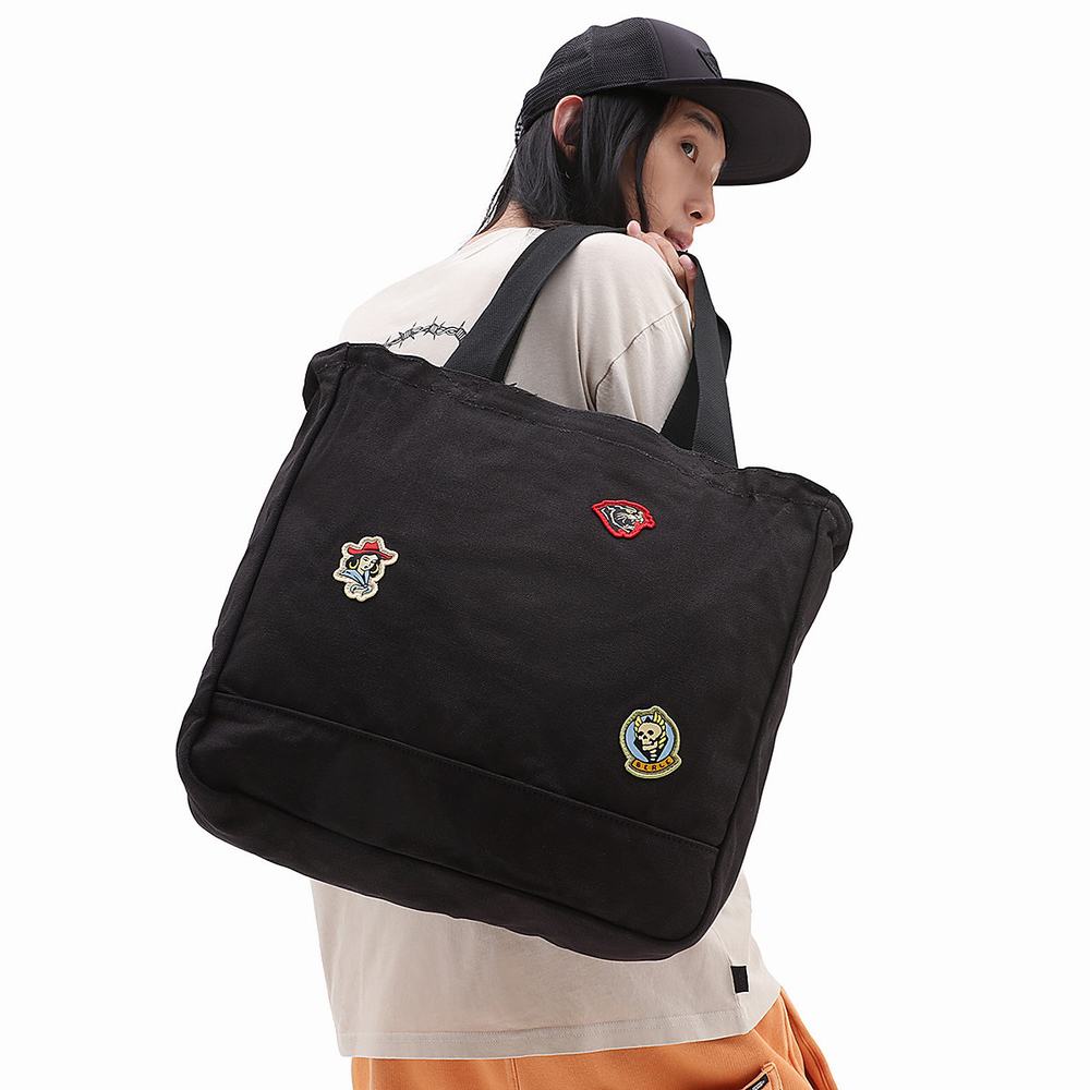 Women's Vans Berle Tote Bags Black | USA60245