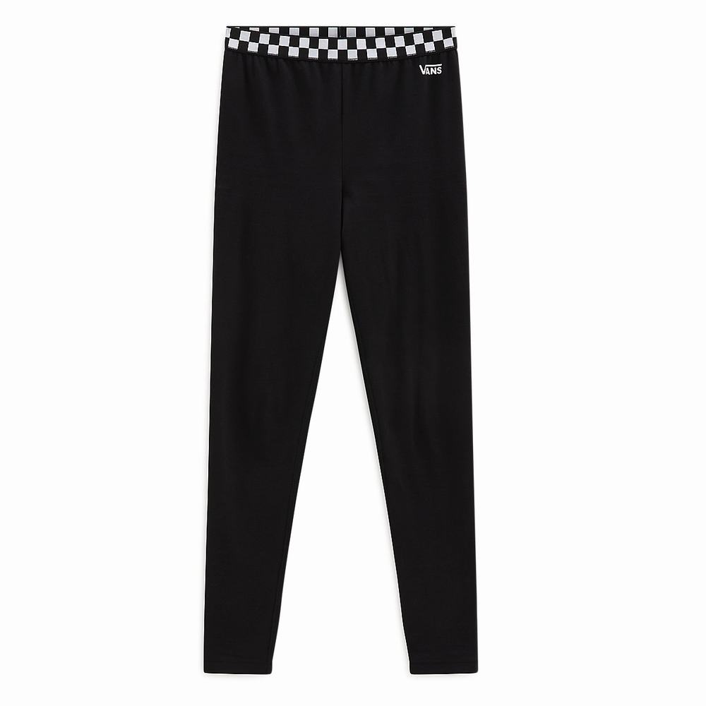 Women's Vans Bladez Check Leggings Black | USA14280