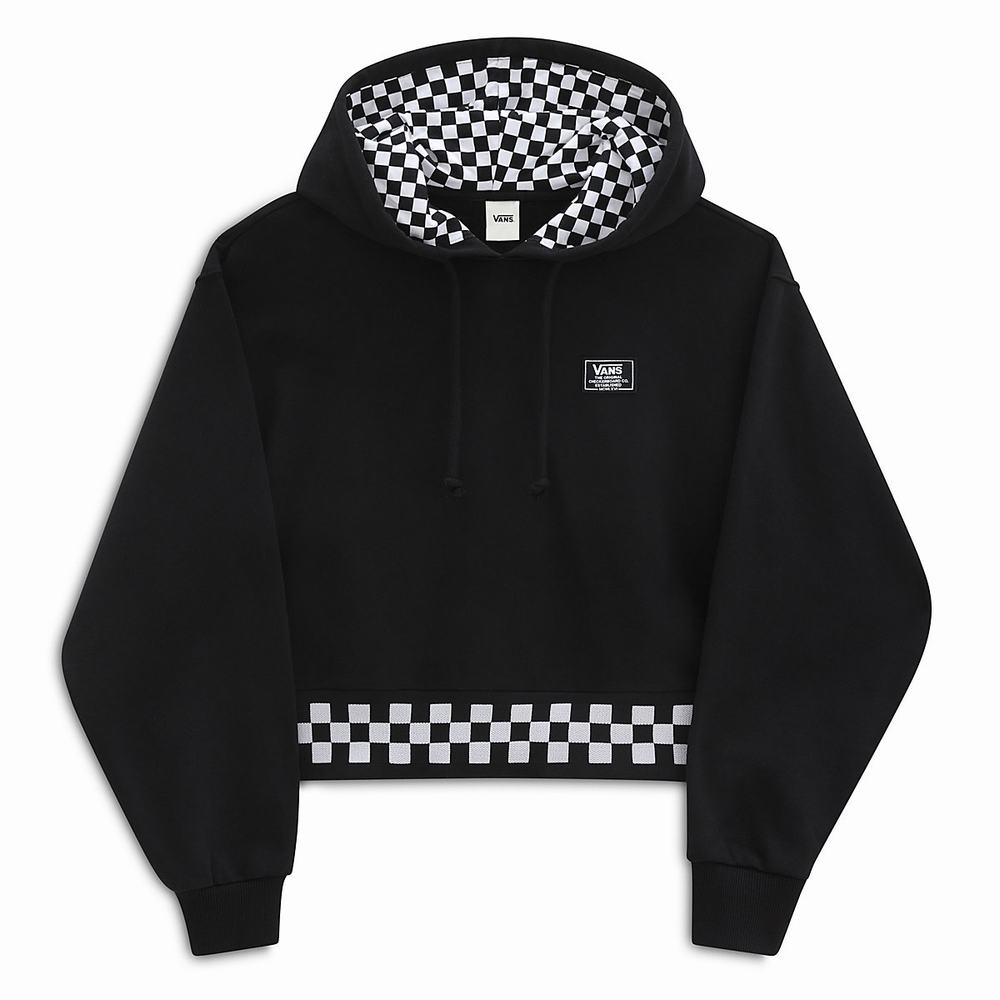 Women's Vans Boom Boom 66 Hoodie Black | USA85037