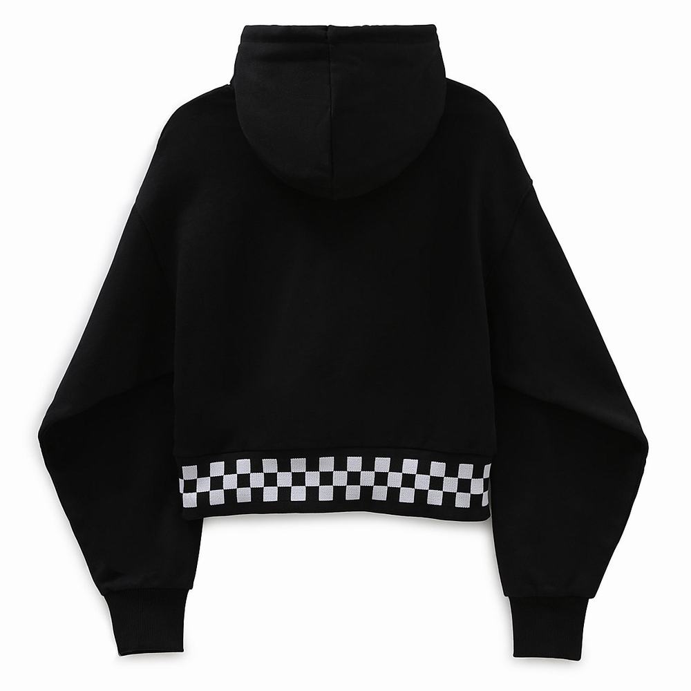 Women's Vans Boom Boom 66 Hoodie Black | USA85037