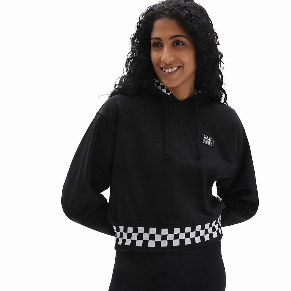 Women\'s Vans Boom Boom 66 Hoodie Black | USA85037