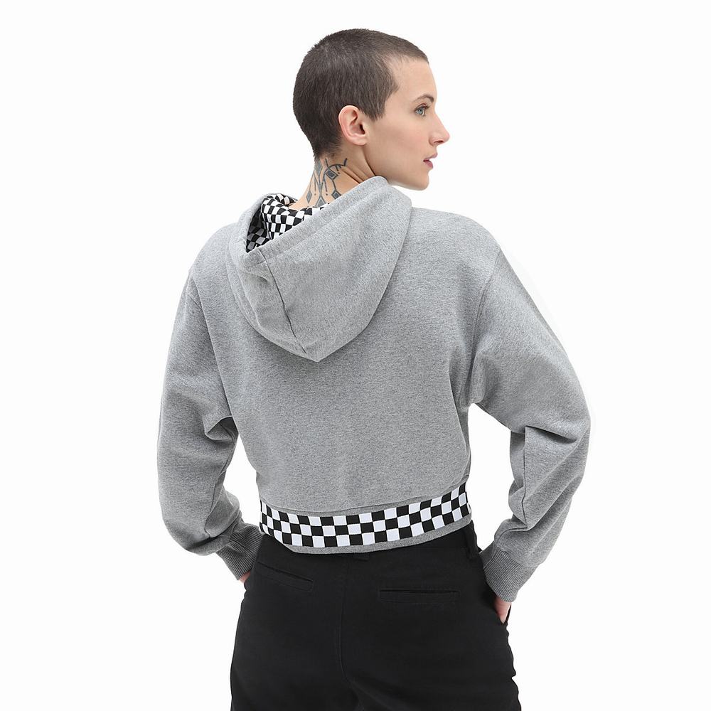 Women's Vans Boom Boom 66 Hoodie Grey | USA19845