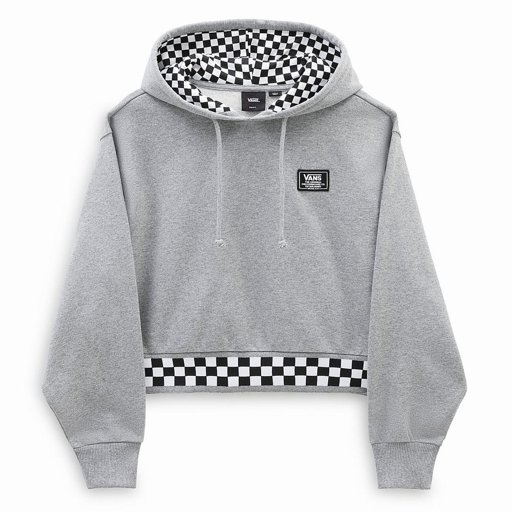 Women's Vans Boom Boom 66 Hoodie Grey | USA19845