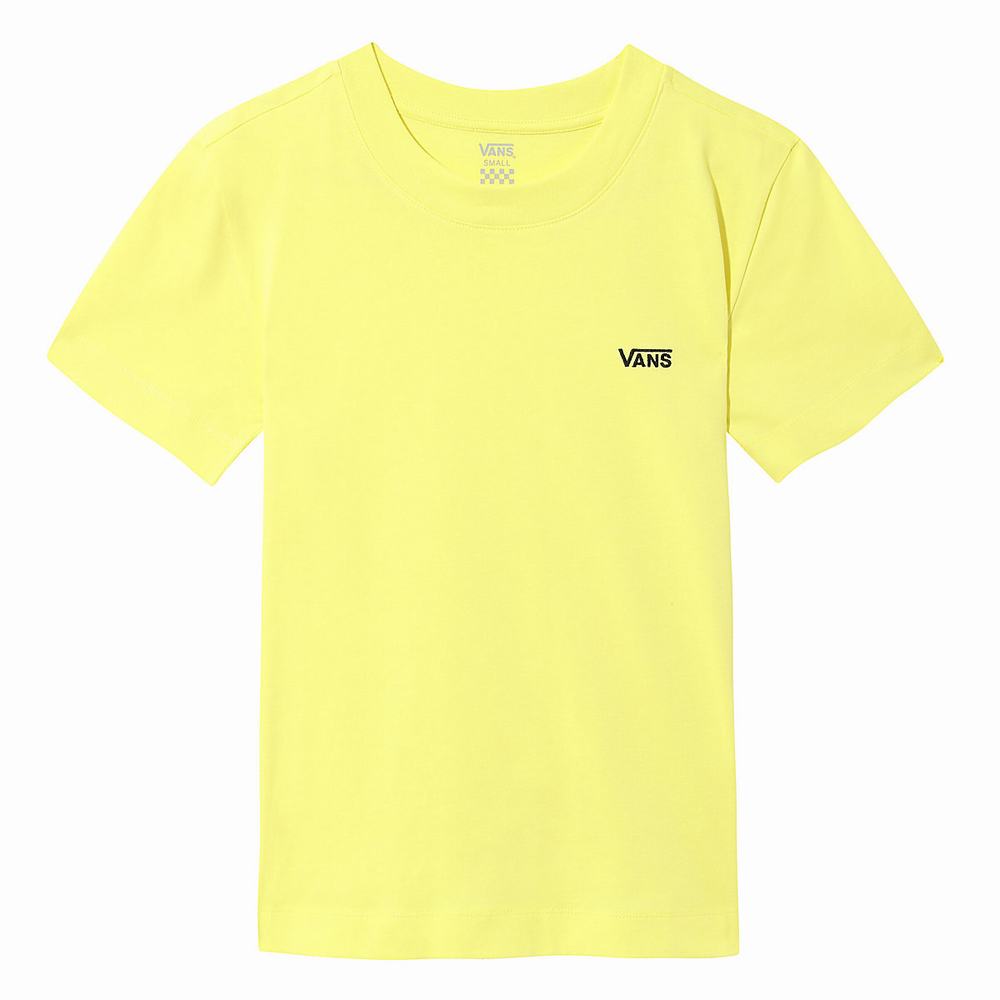 Women\'s Vans Boxy T Shirts Yellow | USA83957