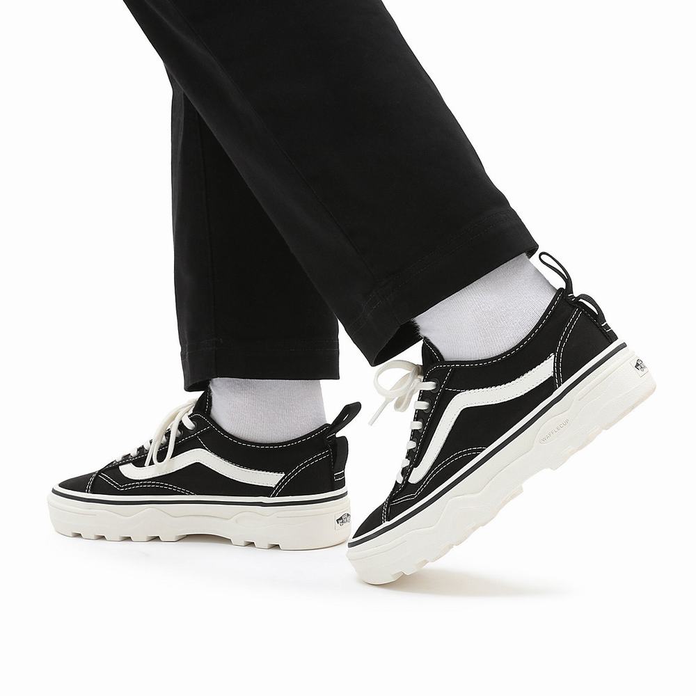 Women's Vans Canvas Sentry Old Skool Wc Sneakers Black | USA32170