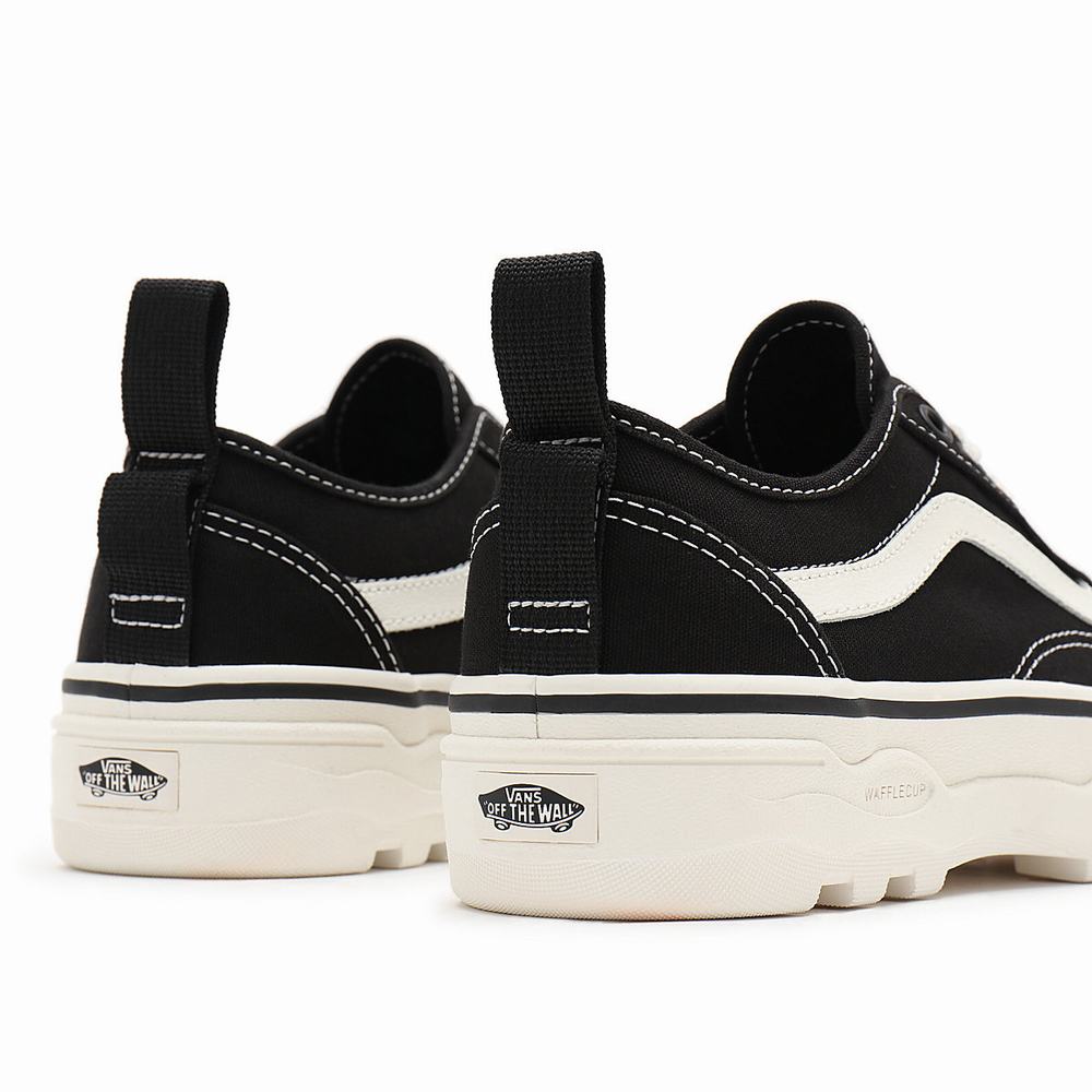 Women's Vans Canvas Sentry Old Skool Wc Sneakers Black | USA32170