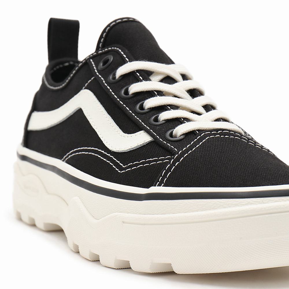 Women's Vans Canvas Sentry Old Skool Wc Sneakers Black | USA32170