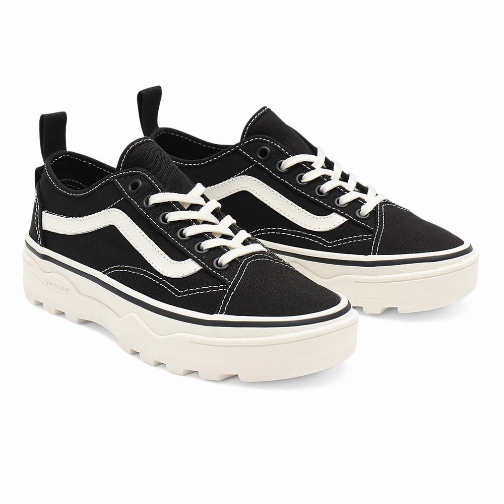 Women\'s Vans Canvas Sentry Old Skool Wc Sneakers Black | USA32170