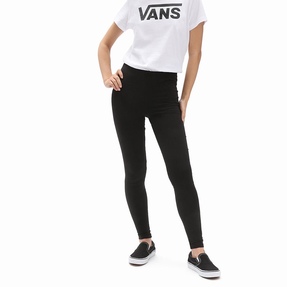 Women\'s Vans Chalkboard Classic Leggings Black | USA79246