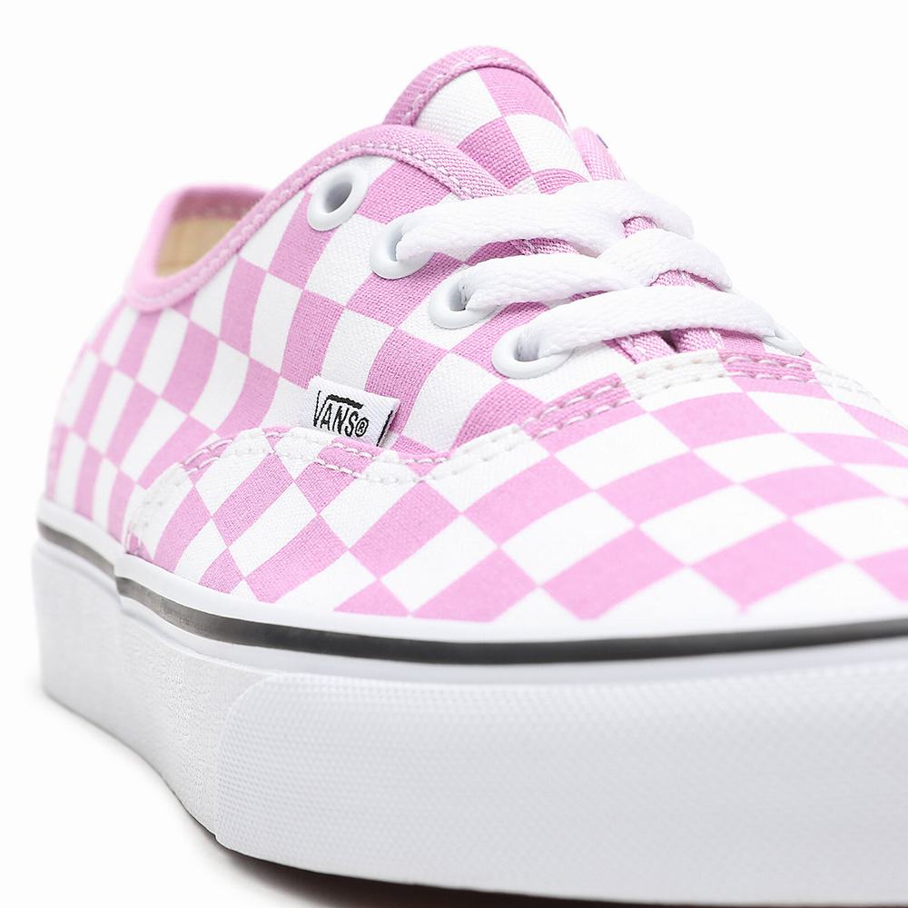 Women's Vans Checkerboard Authentic Sneakers Pink | USA02587