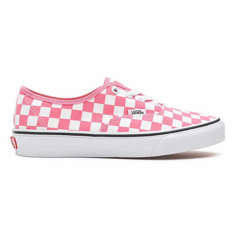 Women's Vans Checkerboard Authentic Sneakers Pink | USA91360